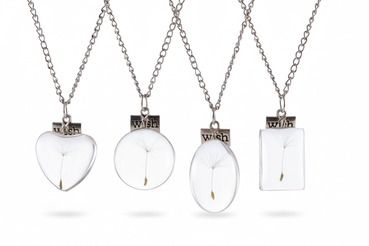 Collier Pendentif "Vœu de Nature" sous Verre