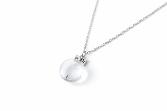 Collier Pendentif "Vœu de Nature" sous Verre