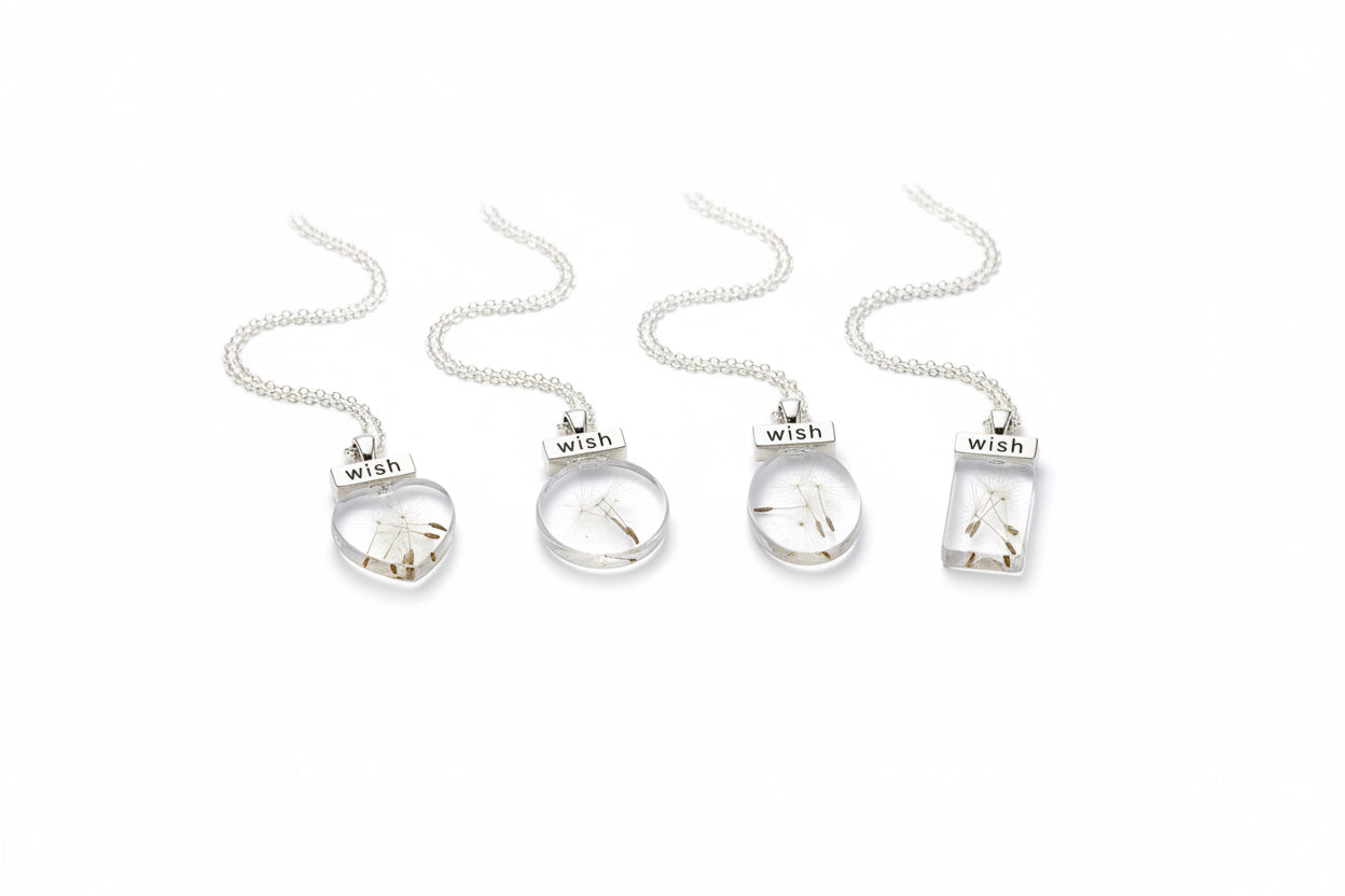 Collier Pendentif "Vœu de Nature" sous Verre